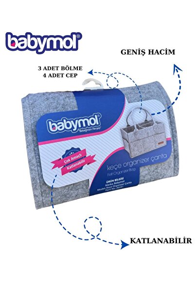 Babymol Felt Mother Baby Care Bag Newborn Organizer Portable Organizer
