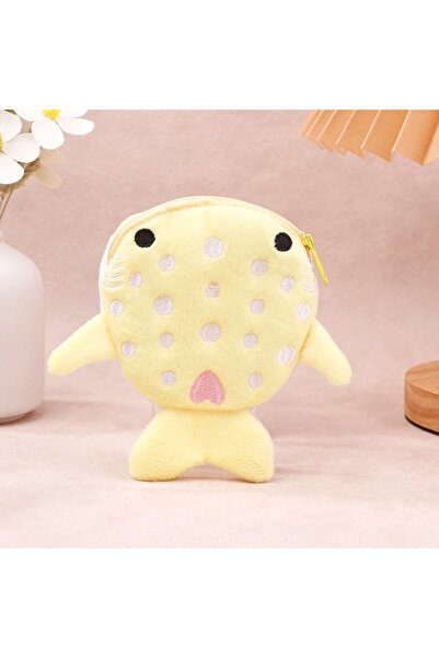 Choice1 YELLOW Cartoon Cute Whale Shark Coin Purse Kawaii Wallet Portable Plu...