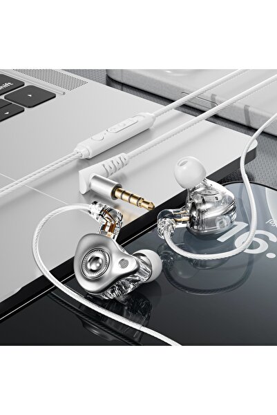 Choice1 white 3.5 EARDECO HIFI 3.5mm&Type C Wired Headphones Detachable Cable...