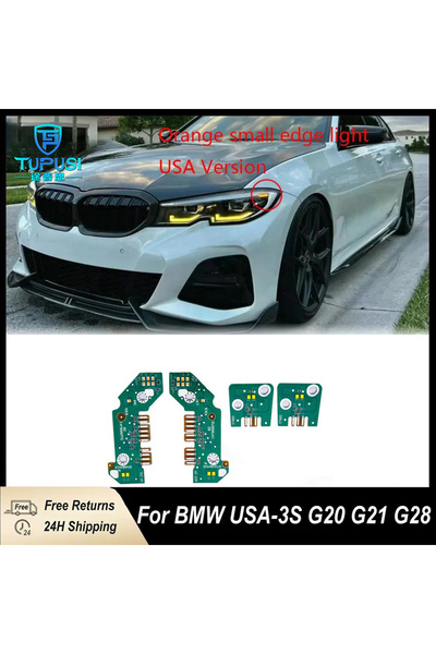 Choice1 مصباح أمامي LED أصفر جديد لسيارات BMW الفئة 3 G20 G21 G28 مع إضاءة نه...