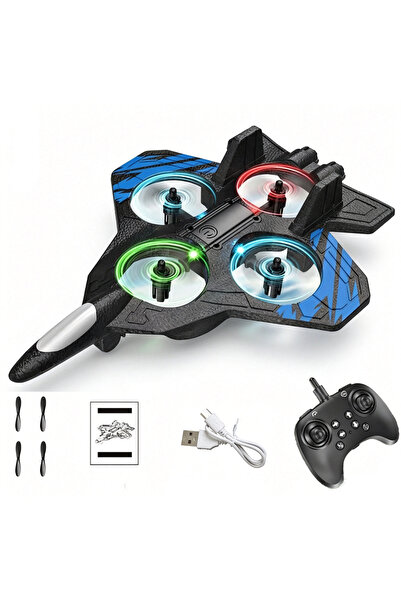 Choice Blue 2.4G Remote Control Fighter Electric Foam Glider Stunt Tumbling U...