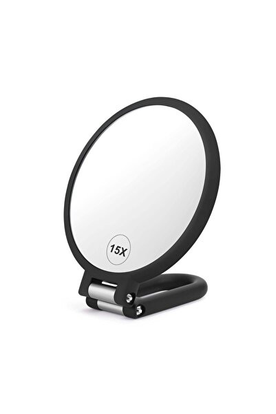 Choice black Magnifying Handheld Mirror Double Sided, 1 X 15X Magnification H...