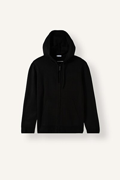 DeFacto Relax Fit Hooded Zippered Knitwear Cardigan F3831Ax25Au