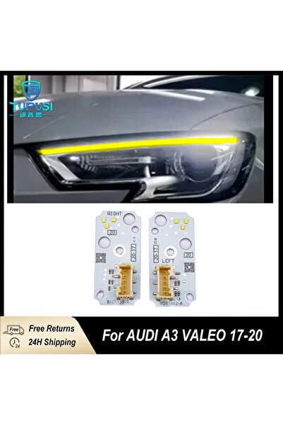 Choice 3000K YELLOW 2PCS Yellow LED DRL Board For Audi A3 VALEO 2017-2020 Day...