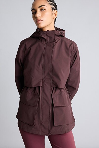 DeFacto Water Repellent Windproof Hooded Lightweight Long Raincoat H0005Ax26Au