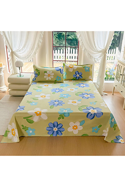 Choice3 230X250cm 3pc Secret Garden 3PCS Bed Flat Sheet WITH pillowcase Bed P...