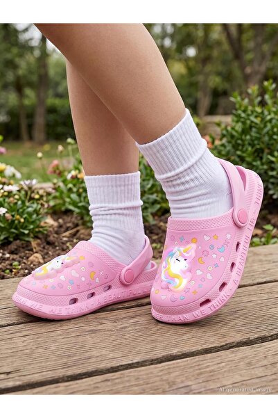 Civil Girls Patch Işıklı 30-33 Numara Terlik - Pembe