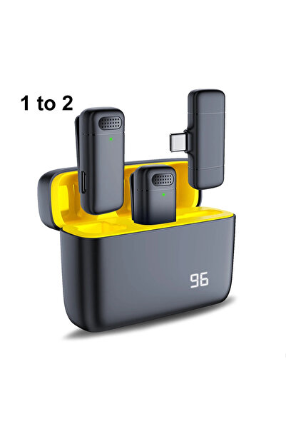 Choice kebidumei 1 to 2 Lavalier Microphone 2.4G Wireless Microphones Portabl...