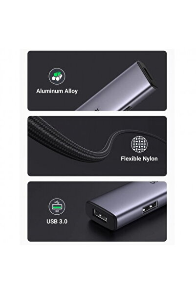 Ugreen HUB extern Ugreen, "CM473" porturi USB: USB 3.0 x 4, conectare prin US...