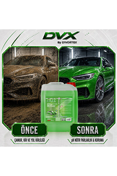 Divortex DVX by Alpha Foam Ph Nötr Cilalı Oto Şampuanı 4 Lt