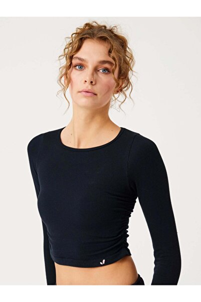 Jerf Aura Long Sleeve Drawstring Tshirt Black