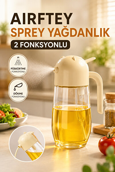 House Bird Airfryer Sprey Yağdanlık 2 Fonksiyonlu Püskürtme ve Dökme Özellikl...