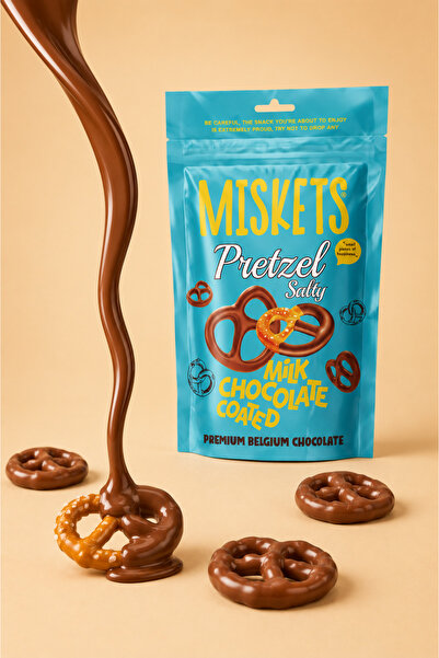 Miskets Sütlü Çikolata Kaplamalı Pretzel 80 gr x 6 Adet
