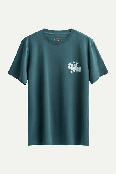 KAFT Navy Blue Men's Regular T-Shirt - 100% Cotton |   (Fast Fingers)