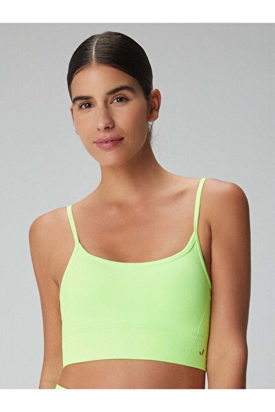 Jerf Gela Ayar Askılı Sport Bra Neon Yeşil
