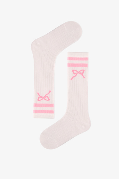 Penti Kız Çocuk Marsmelov Pink Bow Pamuklu Pantolon Çorap