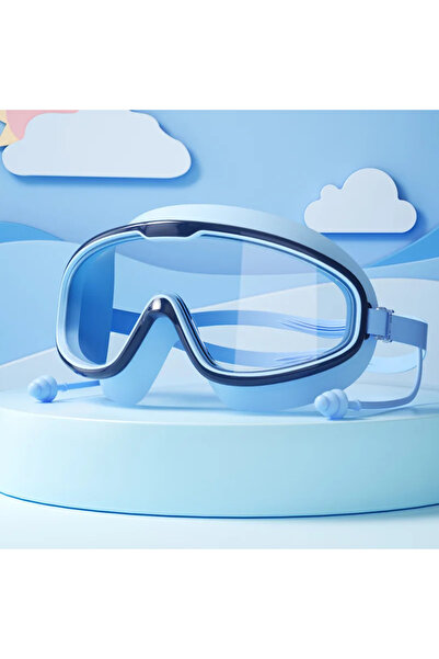 choice2 Dark Blue03 Kids Swimming Goggles Big Frame HD View Anti-fog Waterpro...