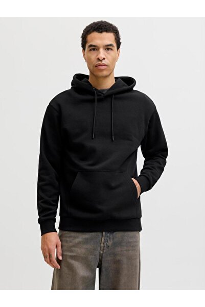 Jack & Jones Μπλούζα φούτερ ανδρική 12249340 "Bradley" μαύρη
