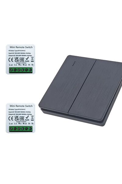 choice2 مفتاح لوحة الحائط اللاسلكي الذكي RF 86 بتردد 433 ميجاهرتز باللون الأس...