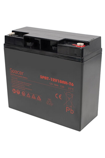 Spacer Μπαταρία UPS 12V / 18Ah, διαστάσεις: 181x77x167mm, ύψος+ακροδέκτες: 16...