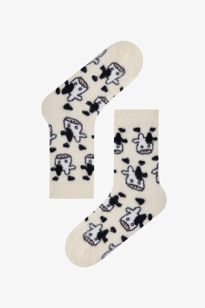 Penti Warm Fuzzy Cow Soket Çorap