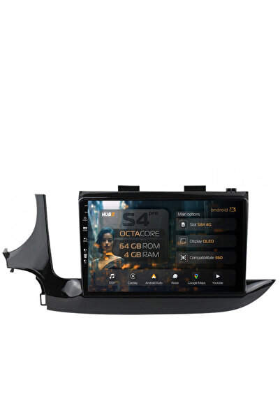 HUB64 Navigatie Android Opel Mokka (2016-Prezent), 9 inch, 4GB RAM, CarPlay s...