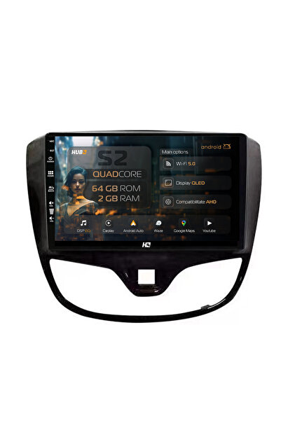 HUB64 Navigație Android Opel Karl (2015-2019), 9 inch, 2GB RAM, CarPlay și An...