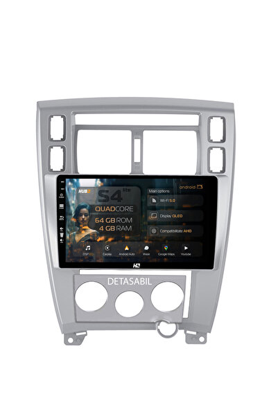 HUB64 Navigație Android Hyundai Tucson (2004-2009), 10.1 inch, 4GB RAM, CarPl...