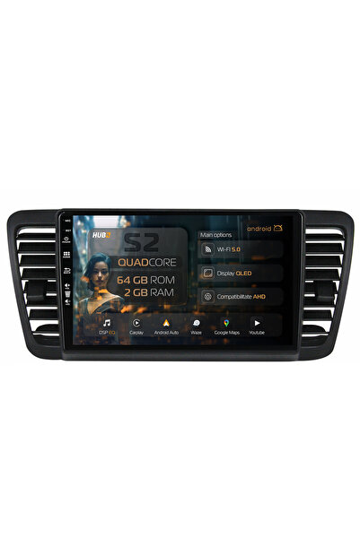 HUB64 Navigație Android Subaru Legacy (2004-2010), 9 inch, 2GB RAM, CarPlay ș...