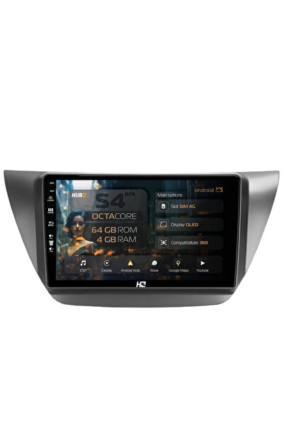 HUB64 Navigație Android Mitsubishi Lancer (2003-2007), 9 inch, 4GB RAM, CarPl...