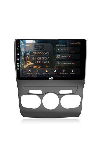HUB64 Navigație Android Citroen C4L (2011-2016), 10.1 inch, 2GB RAM, CarPlay ...