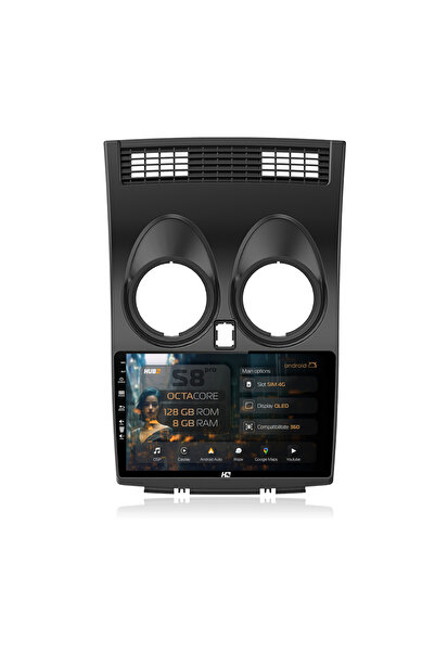 HUB64 Navigatie Android Nissan Qashqai (2006-2014), 9 inch, 8GB RAM, CarPlay ...