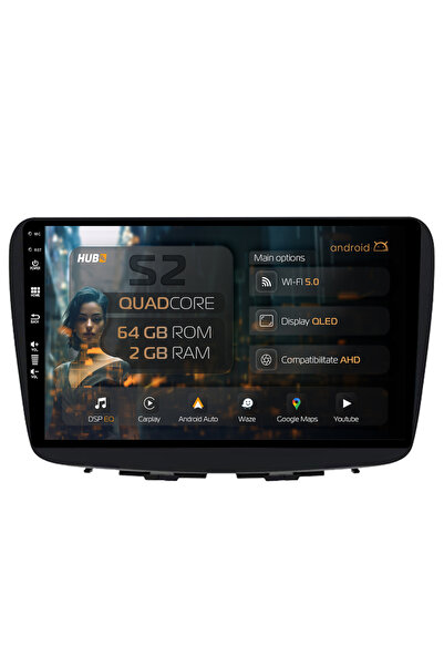 HUB64 Navigație Android Suzuki Baleno, 9 inch, 2GB RAM, CarPlay și Android Au...