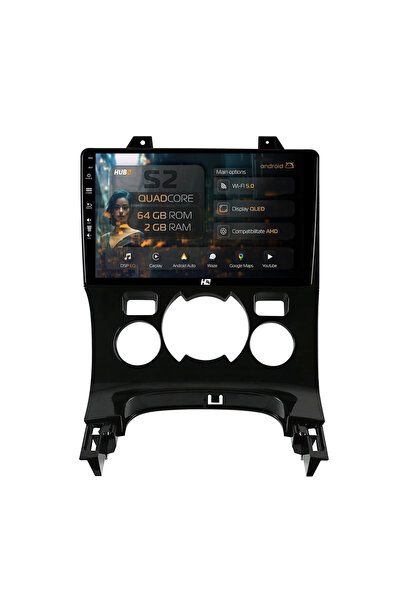 HUB64 Navigație Android Peugeot 3008/5008, 9 inch, 2GB RAM, CarPlay și Androi...
