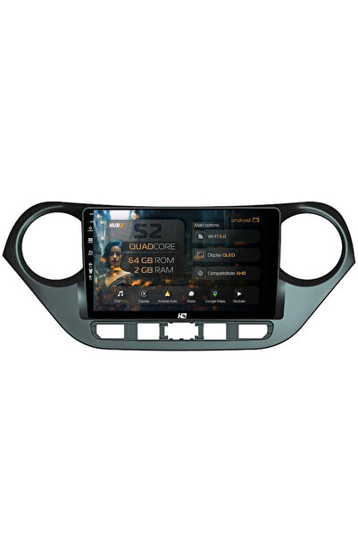 HUB64 Navigație Android Hyundai I10 (2013-2017), 9 inch, 2GB RAM, CarPlay și ...