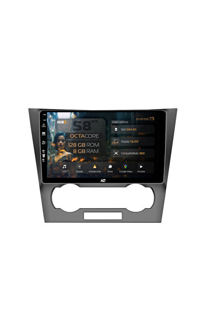 HUB64 Navigație Android Chevrolet Epica (2006-2012), 9 inch, 8GB RAM, CarPlay...