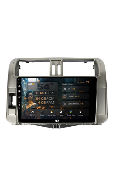 HUB64 Navigație Android Toyota Land Cruiser / Prado (2009-2013), 9 inch, 4GB ...