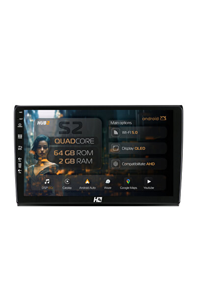 HUB64 Navigație Android Fiat Bravo (2006-2014), 9 inch, 2GB RAM, CarPlay și A...