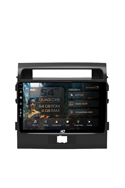 HUB64 Navigație Android Toyota Land Cruiser 200 (2007-2015), 9 inch, 4GB RAM,...