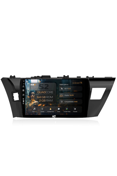HUB64 Navigație Android Toyota Corolla (2012-2016), 10.1 inch, 2GB RAM, CarPl...