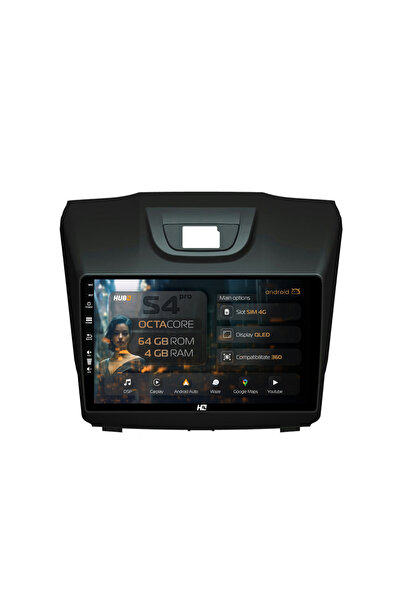 HUB64 Navigație Android Isuzu D-MAX (2015+), 9 inch, 4GB RAM, CarPlay și Andr...