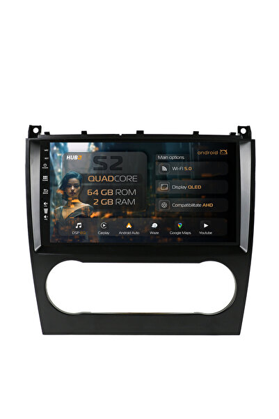 HUB64 Navigație Android Mercedes Benz G-Class W463 (2009-2012), 9 inch, 2GB R...