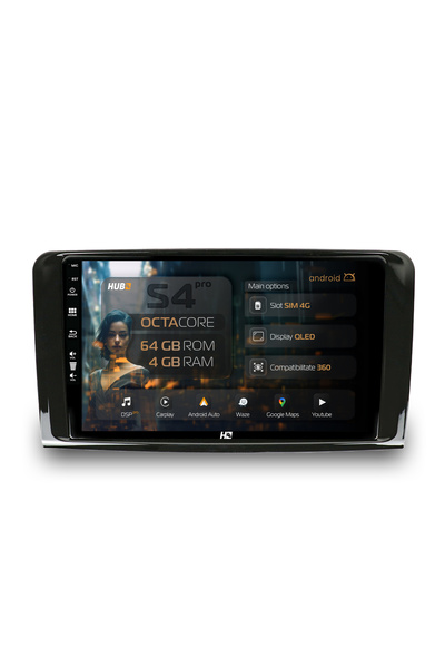 HUB64 Navigație Android Mercedes Benz ML W164 / GL X164, 9 inch, 4GB RAM, Car...