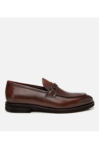 Hotiç Men's Leather Brown Light Sole Classic Loafer