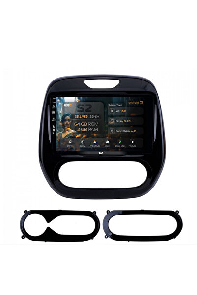 HUB64 Navigație Android Renault Captur (2013-2019), 9 inch, 2GB RAM, CarPlay ...