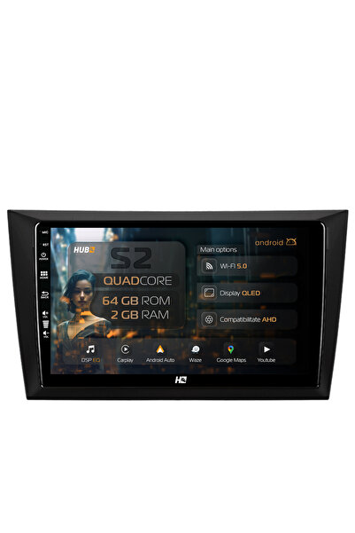 HUB64 Navigație Android Volkswagen Golf 6, 9 inch, 2GB RAM, CarPlay și Androi...