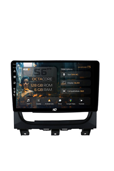 HUB64 Navigatie Android Fiat Strada / Idea (2011-2016), 9 inch, 6GB RAM, CarP...