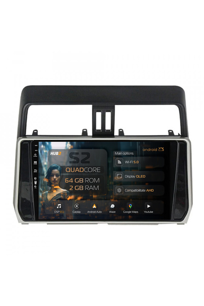 HUB64 Navigație Android Toyota Land Cruiser / Prado J150 (2018+), 10.1 inch, ...