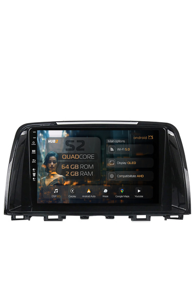 HUB64 Navigație Android Mazda 6 (2013-2015), 9 inch, 2GB RAM, CarPlay și Andr...