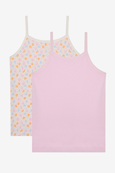 Penti Girl's Happy Balloons Cotton 2-Piece Multi-Colored Undershirt